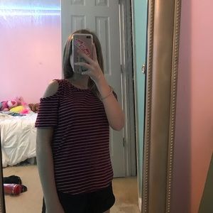 Kids cold shoulder shirt